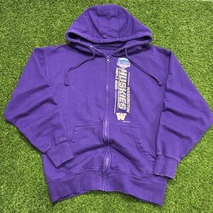 NCAA Washington Huskies Purple Full-Zip Hoodie